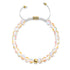 Champagne Supernova | Or | Bracelet de perles en macramé de verre Galaxy